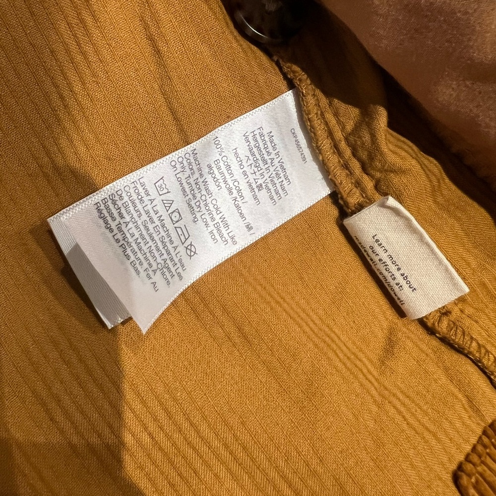 Madewell Corduroy Shirt Jacket in Camel / Rust Womens Medium - Picture 11 of 12